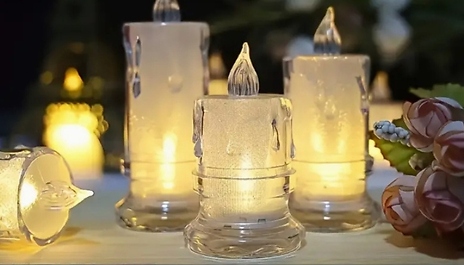 LED Flameless Warm Candle Sticks - 3 Sizes