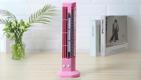 Tower Fan with LED Lights - 3 Colours