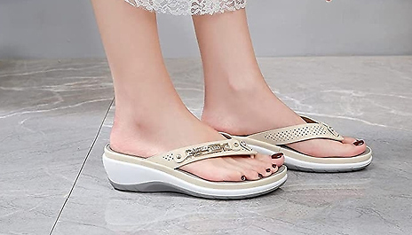 Jewelled Soft Arch Orthopaedic Sandals - 4 Colours, 8 Sizes
