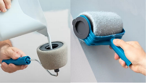 7-Piece Extending Anti-Drip Paint Roller Set - Refillable!