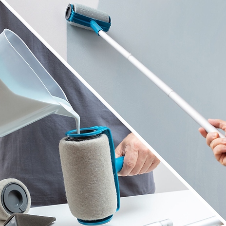 7-Piece Extending Anti-Drip Paint Roller Set - Refillable!
