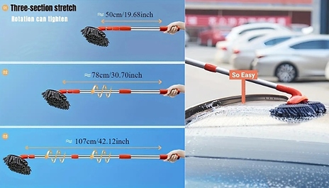 Dual-Head Mop & Brush Set or Replacement Head