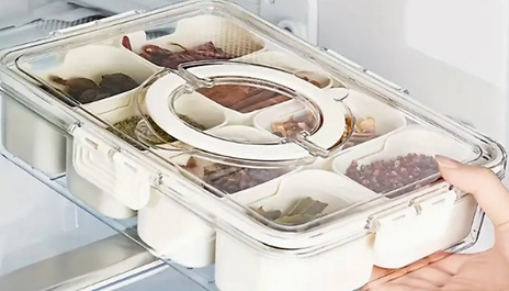 Plastic Food Storage Lunch Box With Lid - 3 Sizes