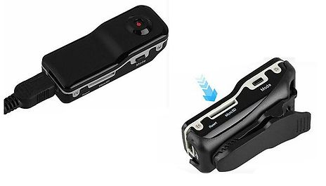 Audio and Video HD Body Clip-On Camera - Optional 32GB SD Card