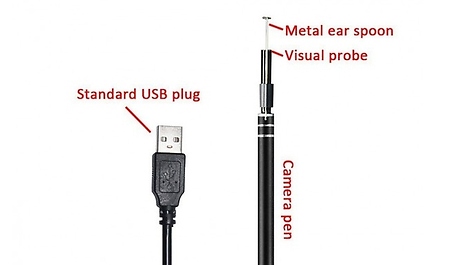 Ear Wax Cleaning Vacuum - Optional Micro-Camera Remover