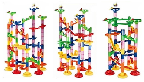 105-Piece Marble Run Toy Set