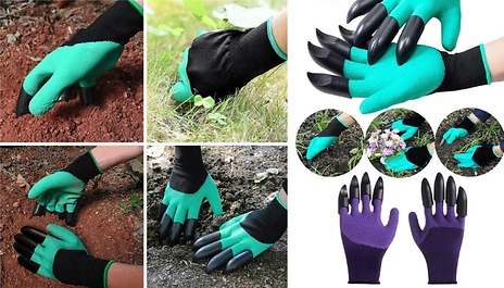 Waterproof Gardening Gloves With Digging Claws - 2 Colours