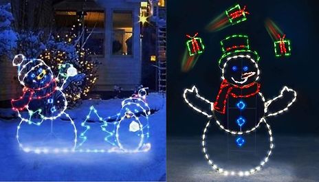 Christmas Decorative Glow Frame - 2 Designs