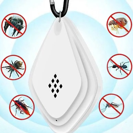 Portable Ultrasonic Pest Repellent Keychain - 2 Colours