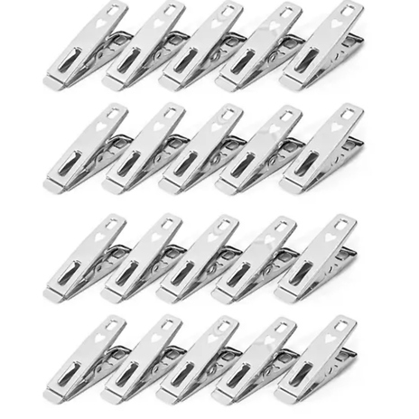 Multifunctional Stainless Steel Weatherproof Laundry Pegs - Up to 80 Pegs!
