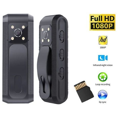 Audio and Video HD Body Camera - 3 Memory Card Options