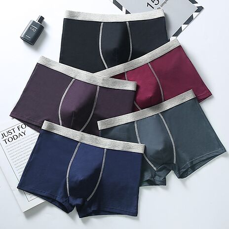 2 or 4-Pack Mens Cotton Boxer Shorts - 2 Styles, 6 Colours, 5 Sizes