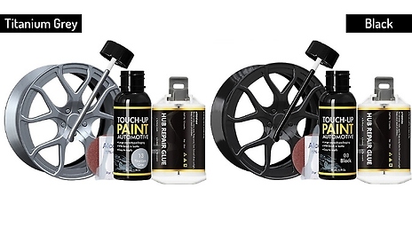 Car Wheel Rim Polishing & Painting Repair Kit - 6 Colours