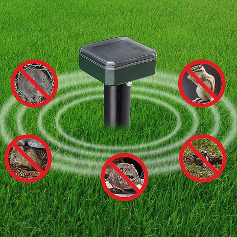 1 or 2 Solar-Powered Ultrasonic Pest Repellents!