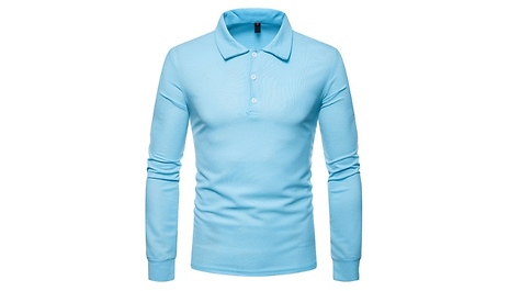 Men’s Long Sleeve Polo Shirts - 8 Colours & 5 Sizes