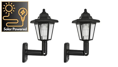 Solar Powered LED Victorian Lantern Light with Night Sensor
