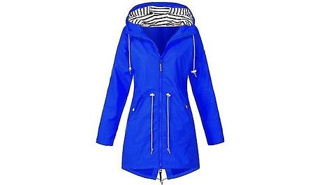 Hooded Longline Raincoat - 6 Colours, 8 Sizes!