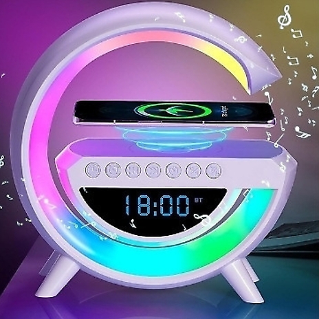 G Shaped Wireless Charger Speaker & Lamp