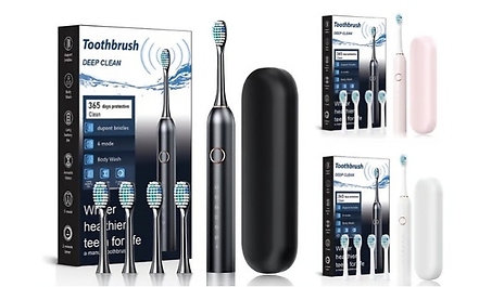 Rechargeable Electric Toothbrush - 6 Cleaning Modes!