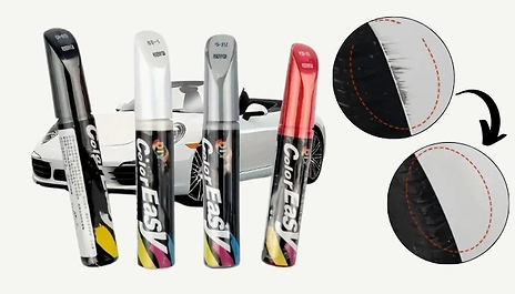 1 or 2 Car Scratch Touch-Up Paint Pens - 4 Colours