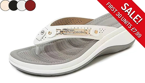Jewelled Soft Arch Orthopaedic Sandals - 4 Colours, 8 Sizes