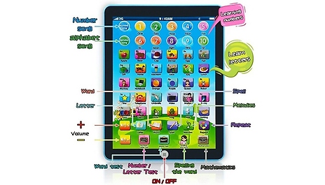 Kid's Electronic Interactive Learning Pad - 2 Colours