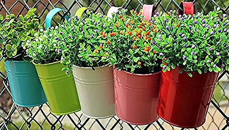 5, 10 or 20-Pack Hanging Flower Plant Pots