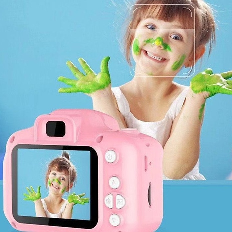 Kids Mini Selfie Video Camera with Optional SD Card - 3 Colours