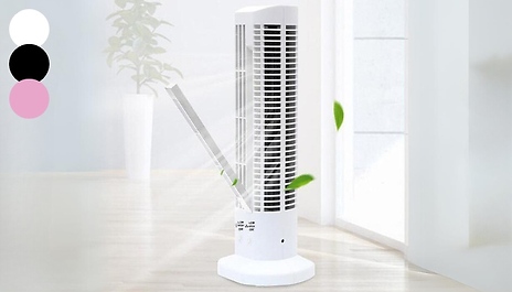 Tower Fan with LED Lights - 3 Colours