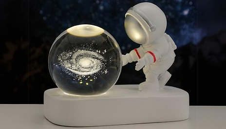 Crystal Ball Astronaut Bedside Night Light - 6 Designs