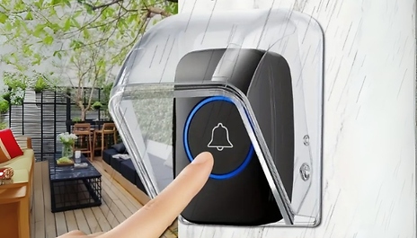 1, 2 or 4-Pack Transparent Waterproof Doorbell Covers