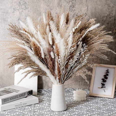 50-Piece Elegant Dried Pampas Grass Set