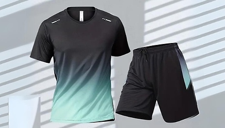 Men’s Breathable Lightweight 2 Piece Running Set