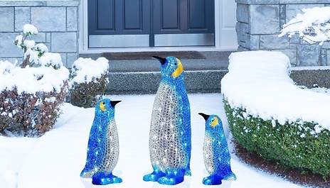 2D Christmas Decoration Acrylic LED Penguin Light - 4 Options