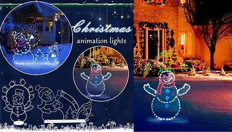 Christmas Decorative Glow Frame - 2 Designs