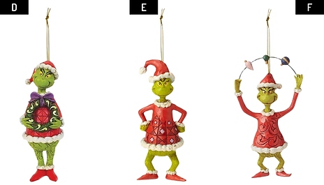 Green Monster Christmas Tree Decoration - 17 Styles