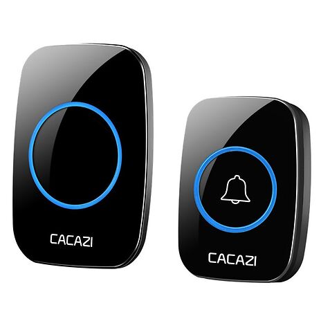 2-Piece Wireless Outdoor Doorbell - Black or White