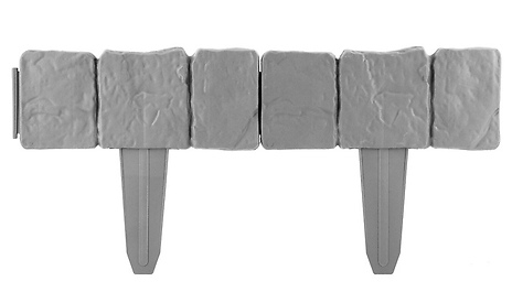 Grey Cobbled Stone Effect Garden Edging - Up to 80-Pieces
