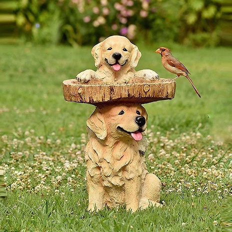 Mini Bird Bath Garden Statue - 6 Designs!