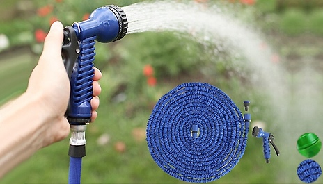 Magic Expanding Hose with Spray Gun - 8 Sizes & 2 Colours