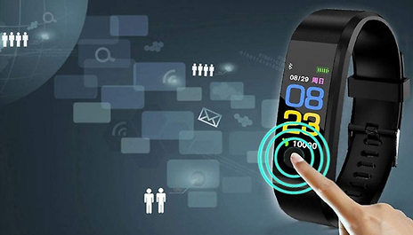 HR12+ Fitness Tracker with Blood Pressure, Oxygen & Heart Rate Monitor - 5 Colours