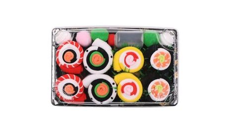 3, 4 or 5-Piece Unisex Sushi Socks Gift Set