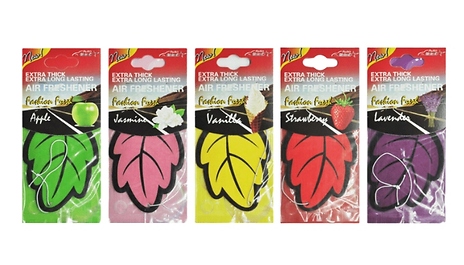 3, 6 or 10-Pack of Scented Car Air Fresheners - 5 Scents!