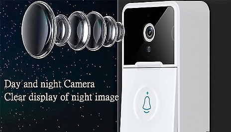 Wireless Night Vision Motion Sensor Doorbell with Chime