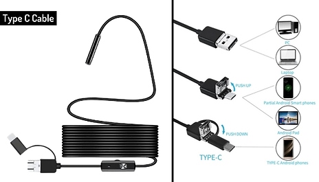 Waterproof Wi-Fi Car Endoscope Camera - 2 Options, 3 Sizes
