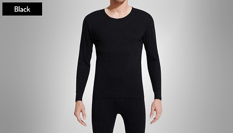 Men’s Thermal Fleece-Lined Long Johns Set - 4 Colours, 5 Sizes!