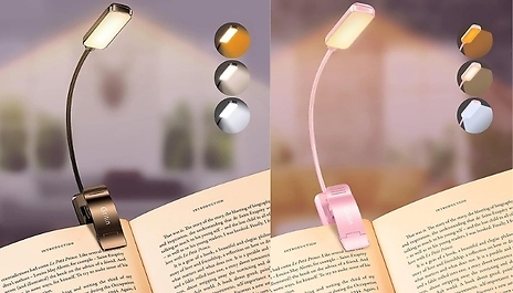 LED Clip-On Book Light - 5 Colours