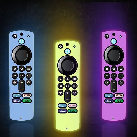 1, 2 or 4-Pack of Silicone Covers Compatible with Amazon Fire Remote - 8 Colours