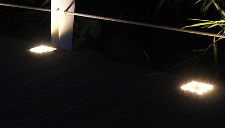 2 or 4 Waterproof Solar 8 LED Ground Lights - 2 Colours