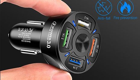 4-Port Universal USB Car Charger! - 2 Colours
